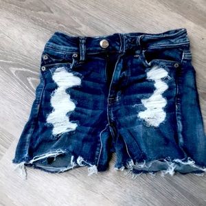 American eagle shortie shorts size 0